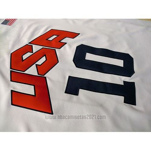 Camiseta USA 2012 Kobe Bryant #10 Blanco
